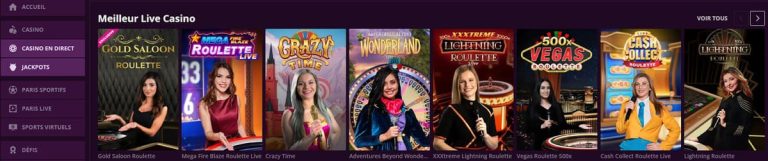 jeux live malina casino