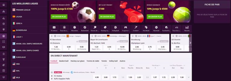 paris sportifs malina casino