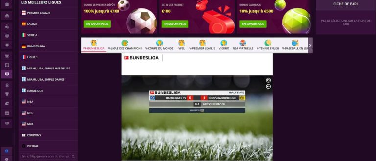 paris sports virtuels malina casino
