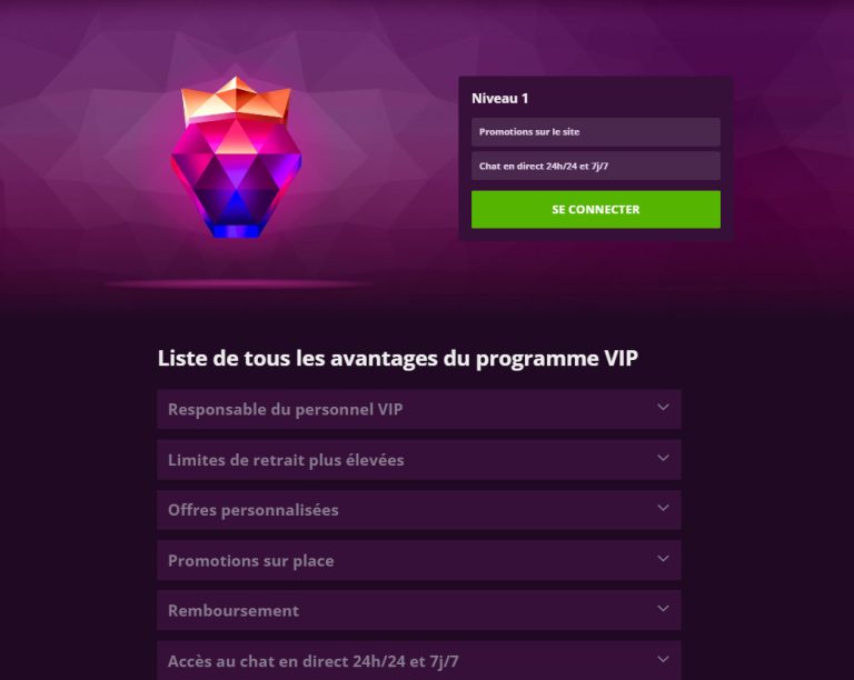 programme vip malina casino